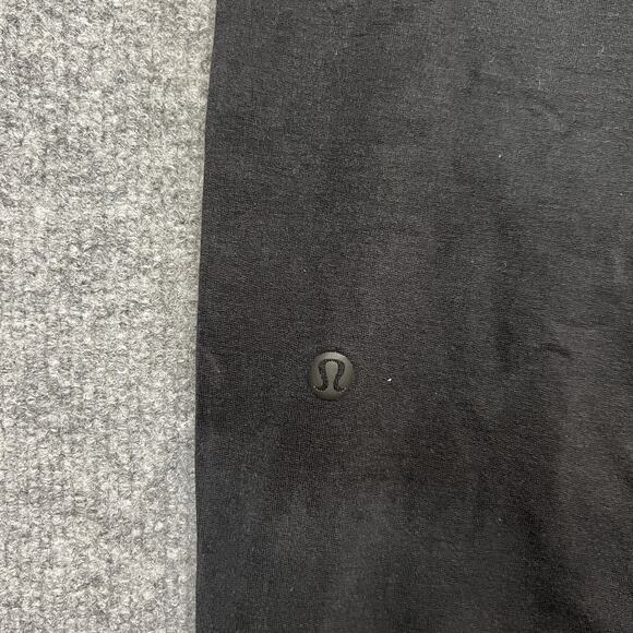 Lululemon Pants Women’s 4 Black Jogger Sweatpants Stretch Cuffed Athletic Logo - Picture 4 of 13